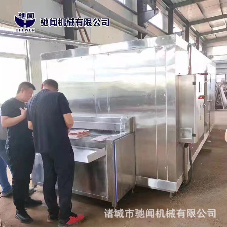 驰闻厂家直销大型隧道式速冻设备 榴莲草莓肉速冻机 鸡爪速冻机包