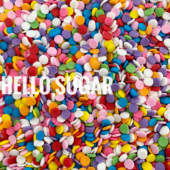五彩混合圆形糖珠切片糖糖片INS风蛋糕装 HelloSugar 彩色圆片 饰