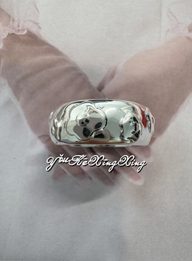 有颗星星女S925银简约小花戒指