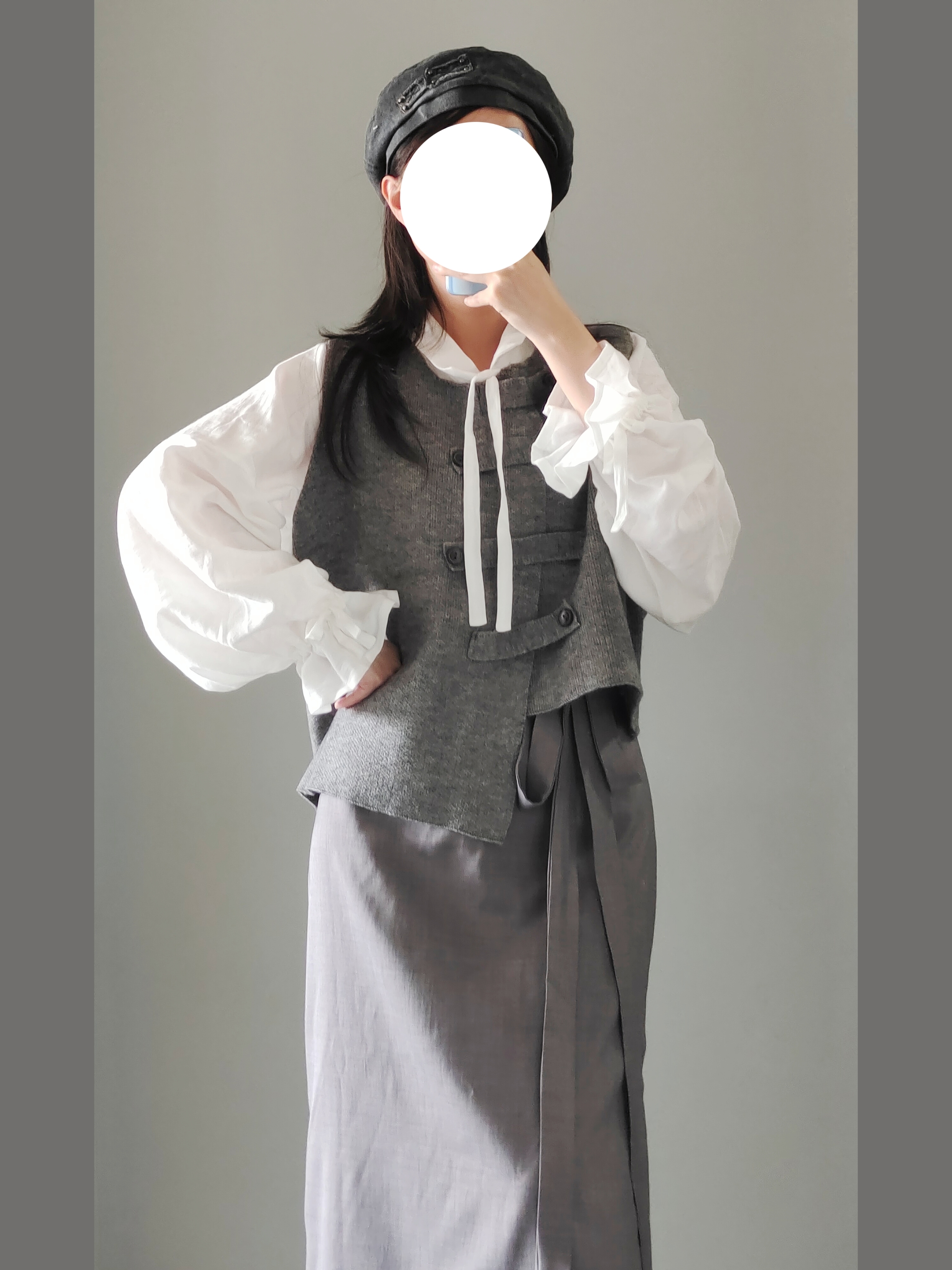 禅山记汉服针织马甲百搭超舒适