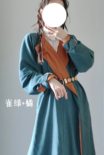 双面穿圆领袍汉服唐圆领外套现货