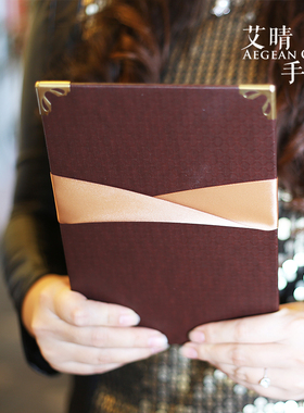 仿皮防水耐用主持人手卡宴会舞台道具报幕台词夹结婚接亲誓言书册