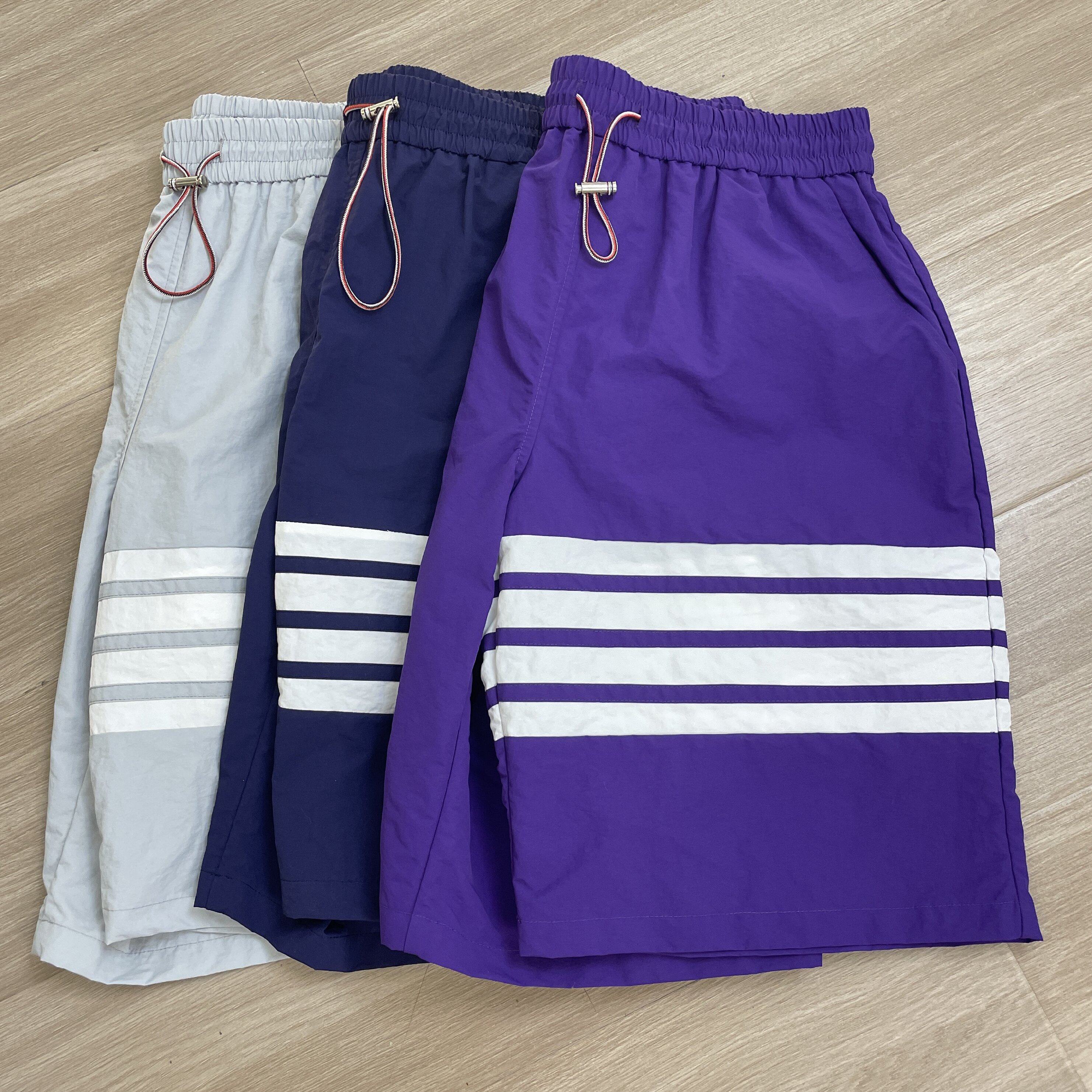 TB夏季新款短裤男女同款宽松速干裤休闲运动沙滩裤潮流百搭五分裤