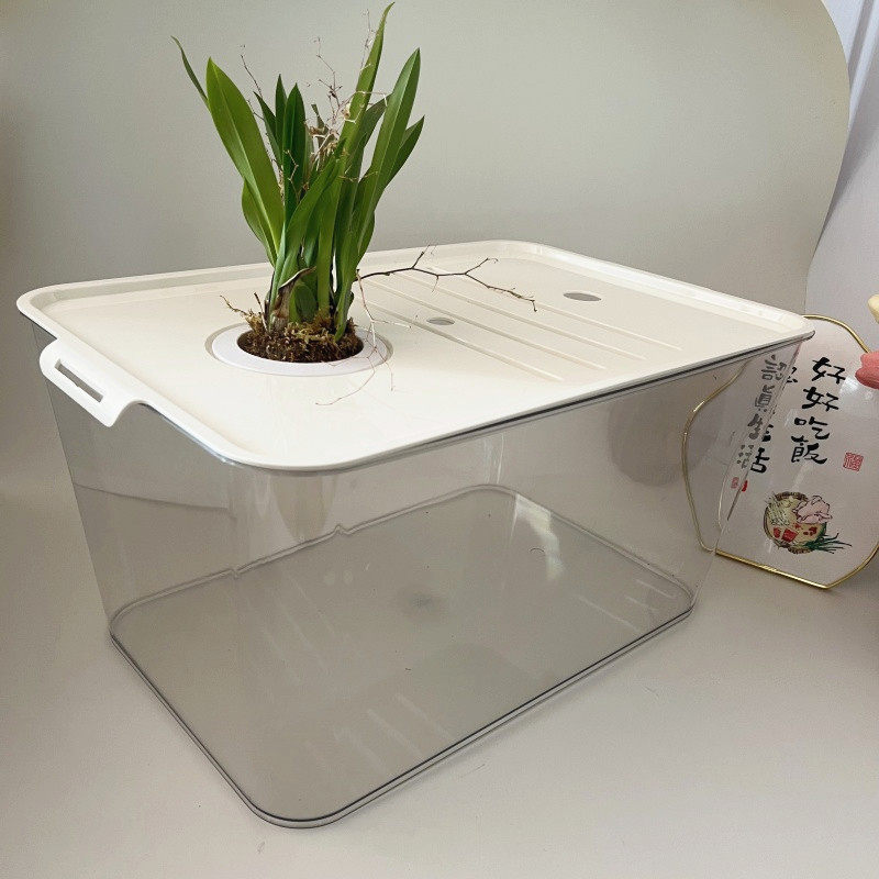 加厚鱼缸透明超大号塑料家用客厅一体式乌龟专用缸防爆金鱼生态缸