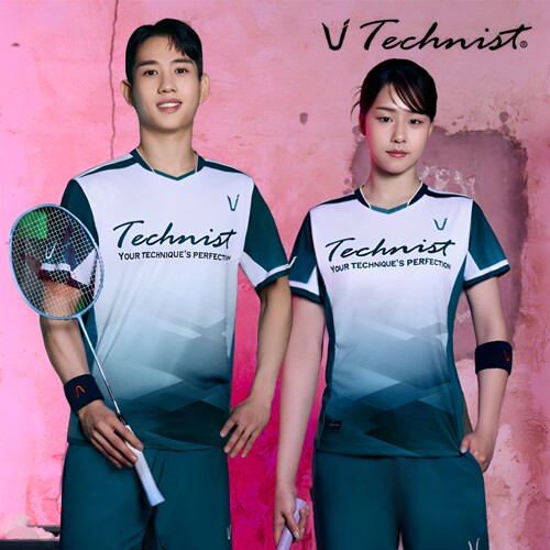 2026秋冬新品Technist韩国羽毛球服男款女款运动短袖速干吸汗T恤