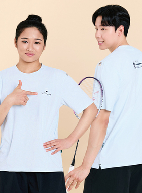 2025秋冬新品Technist韩国羽毛球服男女同款运动短袖速干吸汗T恤