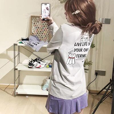 2025新品韩国限量BGOVS运动服羽毛球男女同款长袖T恤速干上衣4色