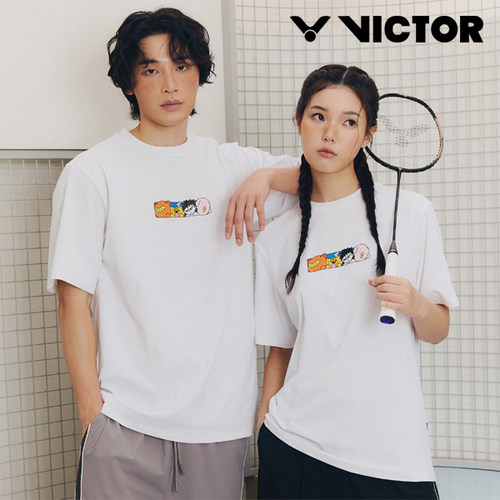 2026春夏新品VICTOR威克多韩国胜利羽毛球服男女同款运动短袖T恤