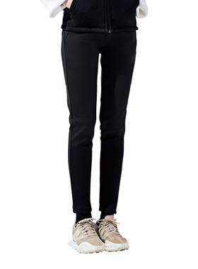 PGNC韩国23新品羽毛球服运动简约长裤男女款速干吸汗透气裤子黑色