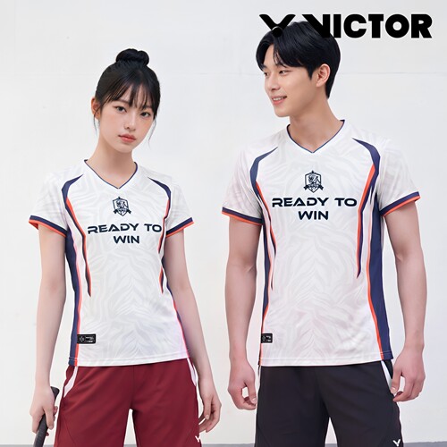 2026秋冬新品VICTOR威克多韩国胜利羽毛球服男女吸汗短袖速干T恤