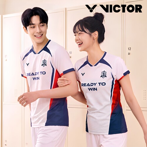 2026秋冬新品VICTOR威克多韩国胜利羽毛球服男女吸汗短袖速干T恤