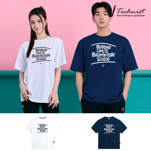 2026春夏新品Technist韩国羽毛球服男女同款运动短袖速干吸汗T恤