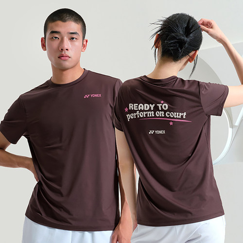 2024秋冬YONEX尤尼克斯韩国YY羽毛球服男女速干吸汗基础款T恤短袖