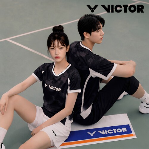 2026秋冬新品VICTOR威克多韩国胜利羽毛球服男女吸汗短袖速干T恤