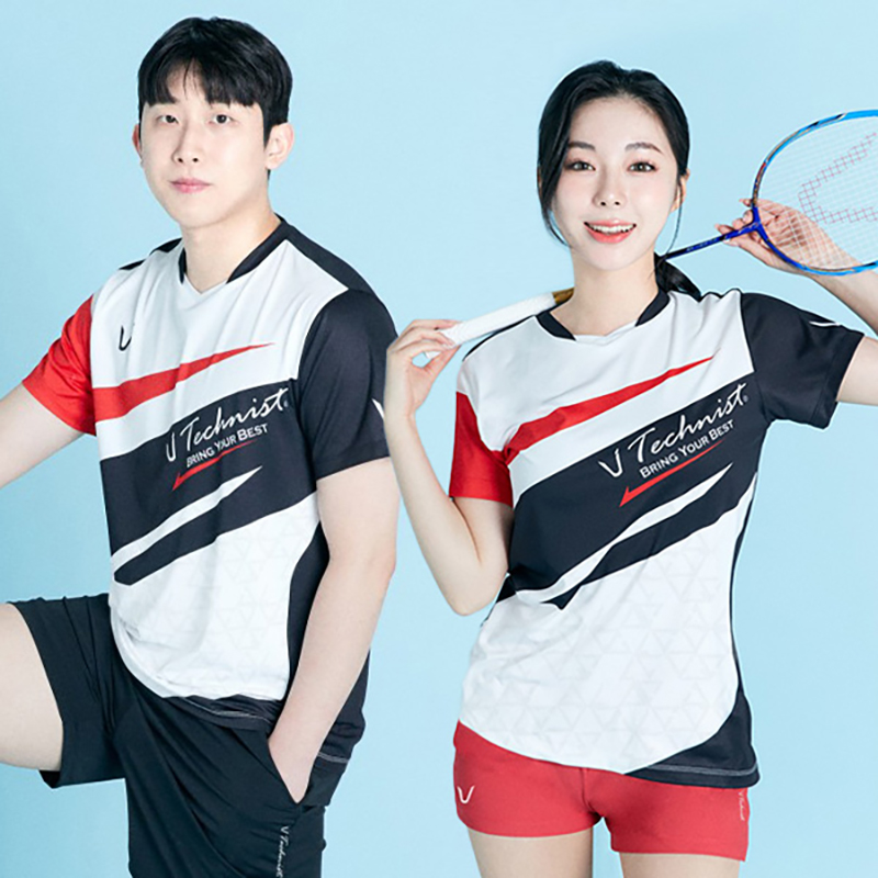 2024夏季新品韩国Technist羽毛球服男女款运动速干透气吸汗短袖T