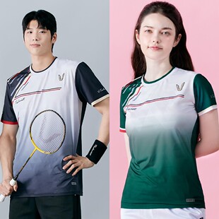 2024秋冬新品韩国Technist羽毛球服男款女款运动速干透气吸汗短袖