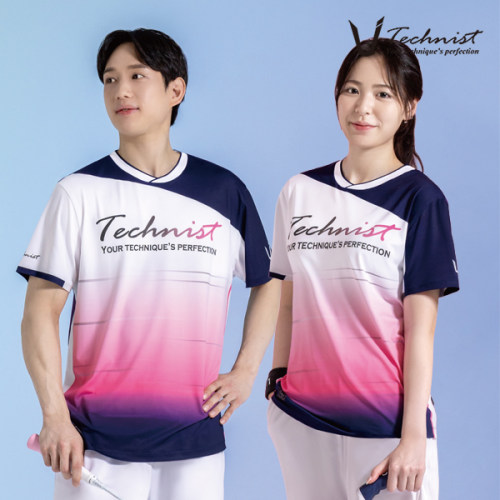 2026春夏新品Technist韩国羽毛球服男款女款运动短袖速干吸汗T恤