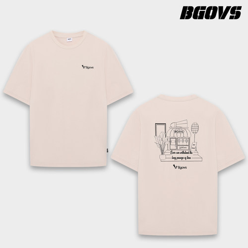 2026韩国春夏新品BGOVS羽毛球服男女同款休闲速干轻薄T恤运动短袖