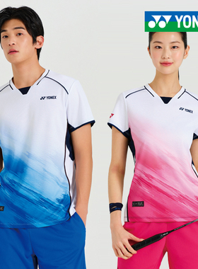 2026春夏新品韩国YONEX尤尼克斯羽毛球服男女款速干吸汗短袖套装