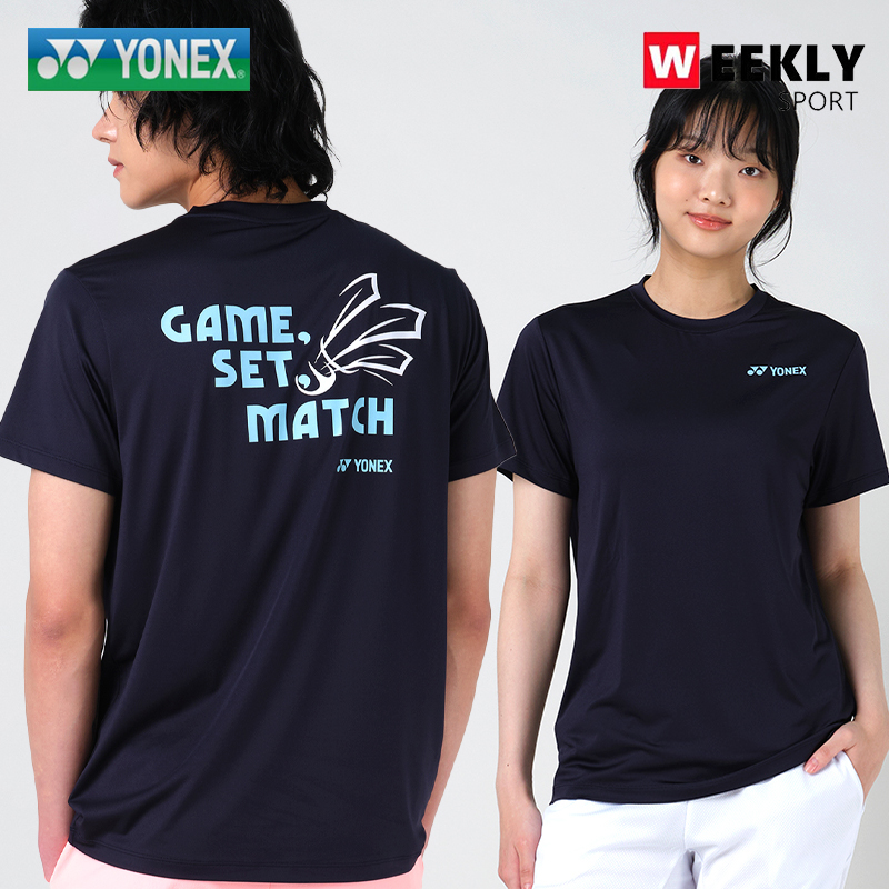 2025春夏新品韩国YONEX尤尼克斯羽毛球服男女同款时尚速干短袖T恤