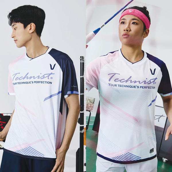 2025秋冬新品Technist韩国羽毛球服男款女款运动短袖速干吸汗T恤
