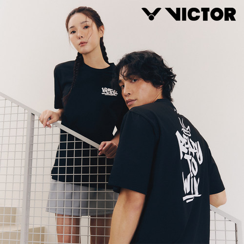 2026春夏新品VICTOR威克多韩国胜利羽毛球服男女同款运动短袖T恤