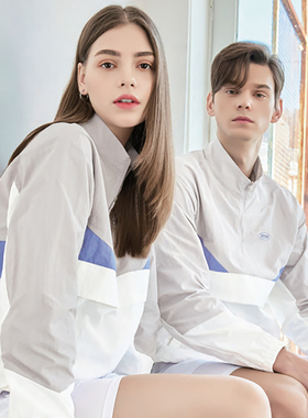 VITRO韩国2023新品羽毛球服男女同款运动上衣防风外套速干外衣透