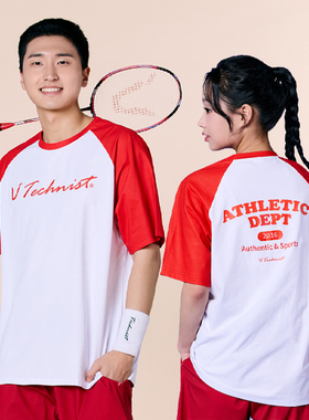 2025春夏新品 Technist韩国羽毛球服男女同款运动短袖速干吸汗T恤