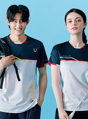 2024秋冬新品韩国Technist羽毛球服男款女款运动速干透气吸汗短袖