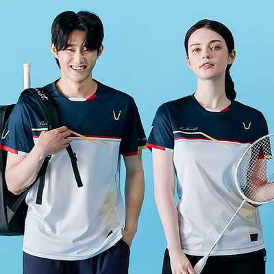 2024秋冬新品韩国Technist羽毛球服男款女款运动速干透气吸汗短袖