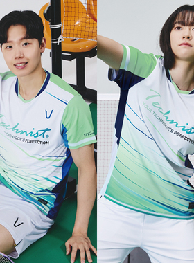 2025秋冬新品Technist韩国羽毛球服男款女款运动短袖速干吸汗T恤