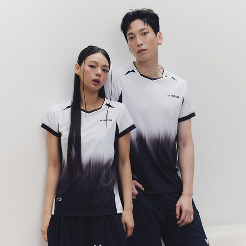 2025秋冬新品VICTOR威克多韩国胜利羽毛球服男女吸汗短袖速干T恤