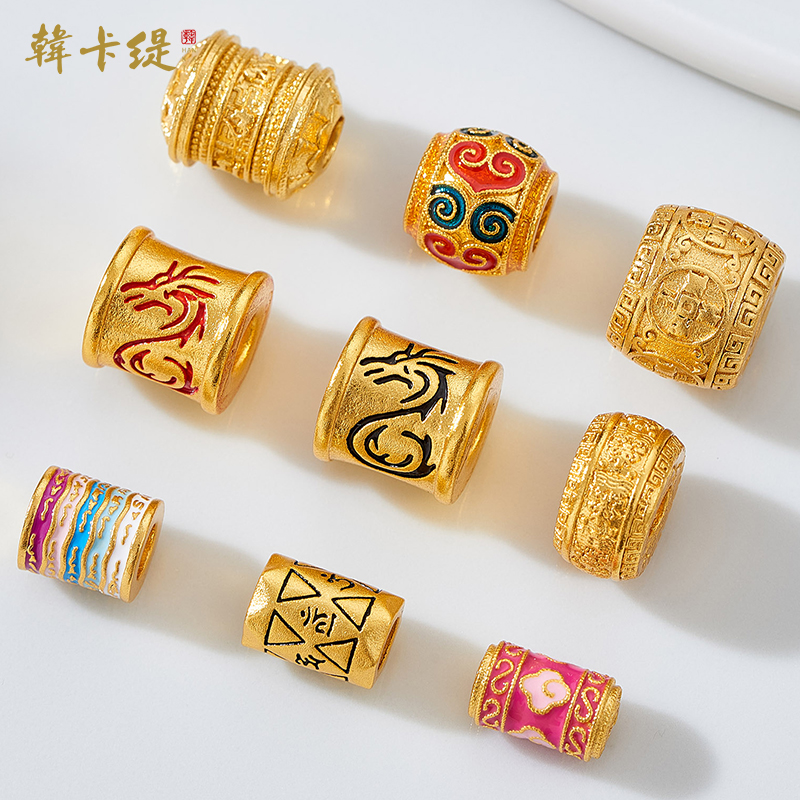 韩卡缇古法沙金久不掉色隔珠