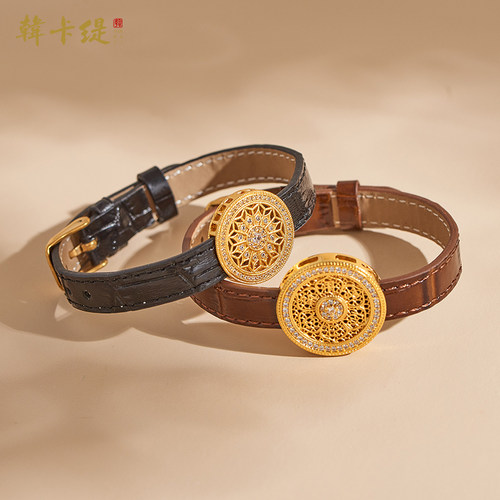 韩卡缇古法沙金久不掉色手表腕绳