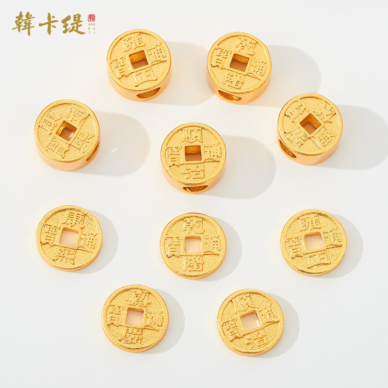 古法沙金五帝钱铜钱款隔珠手绳diy手工编绳项链手链配饰材料配件,饰品/流行首饰/时尚饰品新,其他DIY饰品配件,淘宝优惠券,粉丝福利购,淘宝优惠卷