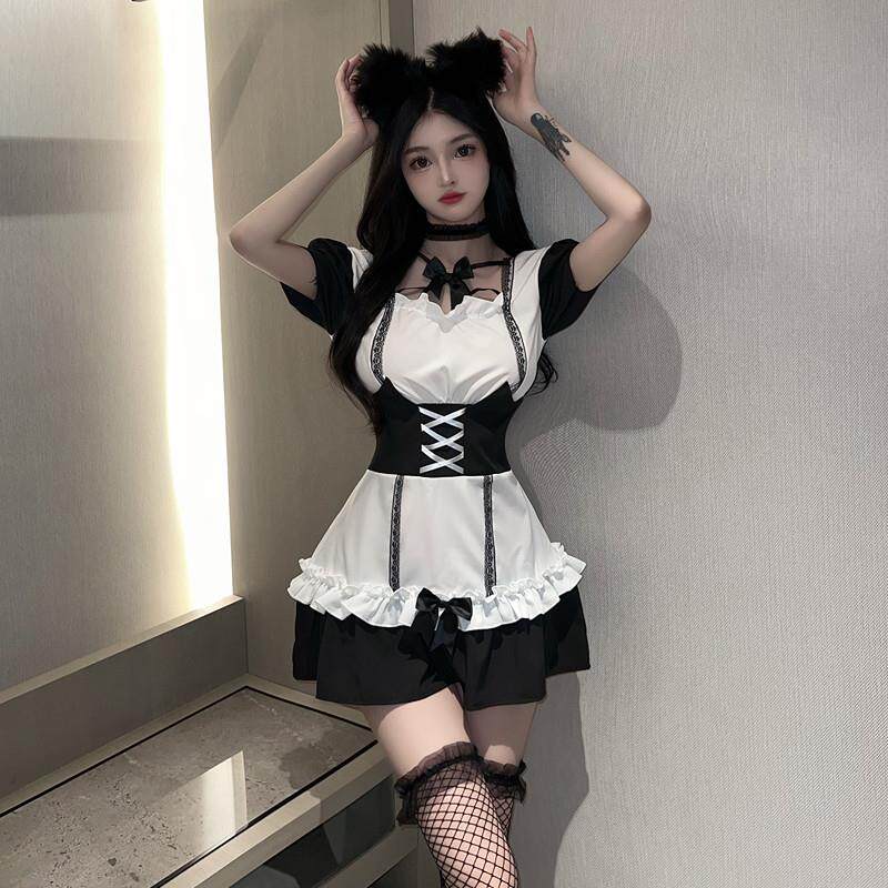 性感女仆cos套装纯欲日系可爱女佣公主裙lolita服装qqny角色扮演