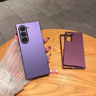 适用于三星zfold6手机壳新款 zfold5电镀磨砂折叠屏外壳W24防摔翻盖保护套zfold7超薄肤感5G简约 Galaxy