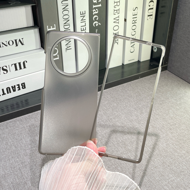 适用vivoxfold3手机壳Xfold3新款超薄透明磨砂折叠屏保护套vivoxfold3pro镜头全包xfold2男女高级感简约防摔