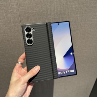 适用三星ZFold6折叠屏手机壳fold5纤维纹中轴磁吸保护套W24简约耐脏硬壳fold4高级感防滑w23商务翻盖壳男女25