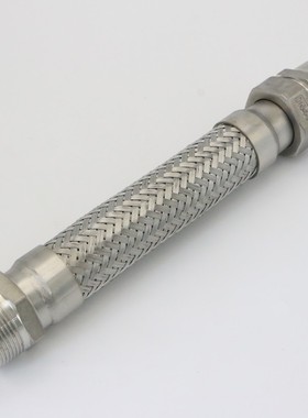 埃美柯正品不锈钢编织波纹管不锈钢螺纹双层网管304金属软接668CS