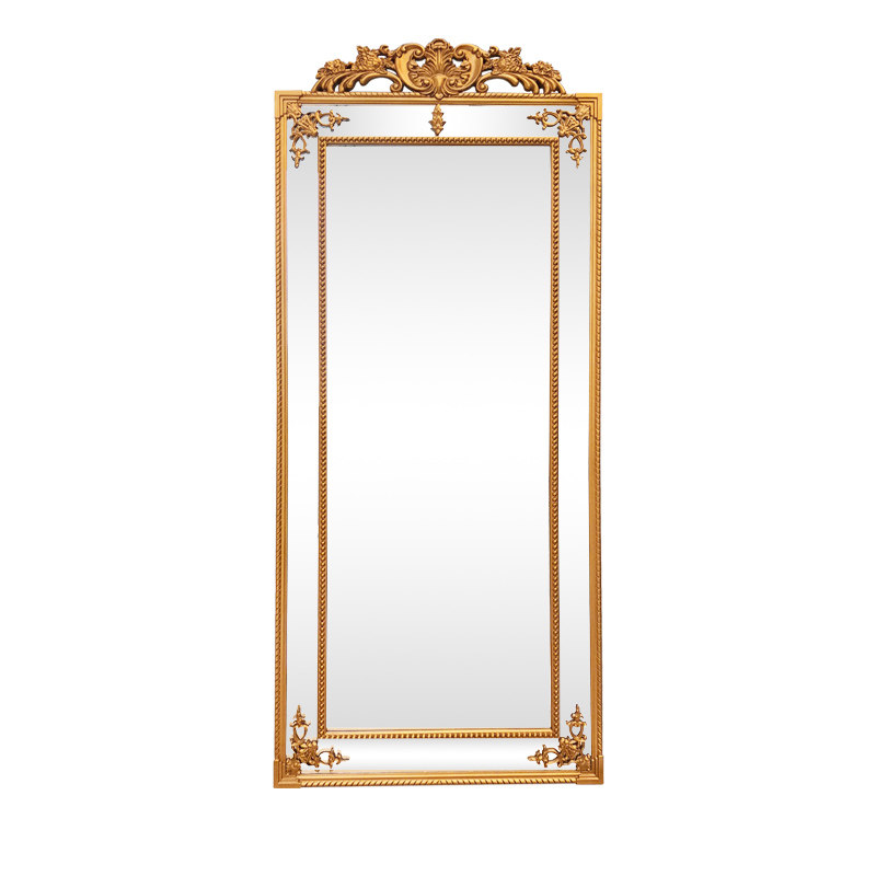 欧式镜子全身壁挂镜家用宫廷复古穿衣镜服装店大试衣镜雕花落地u.