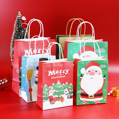 牛皮纸小号烘培袋圣诞礼品袋包邮