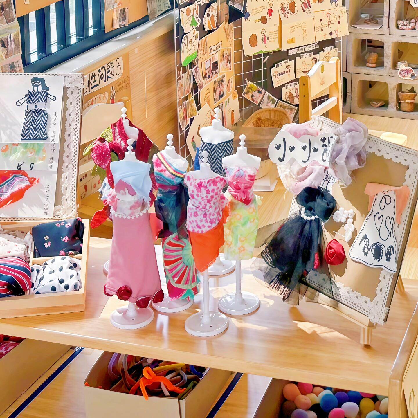 幼儿园娃娃家DIY服装展示模特架