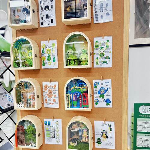 画室氛围布置diy创意手工展示盒
