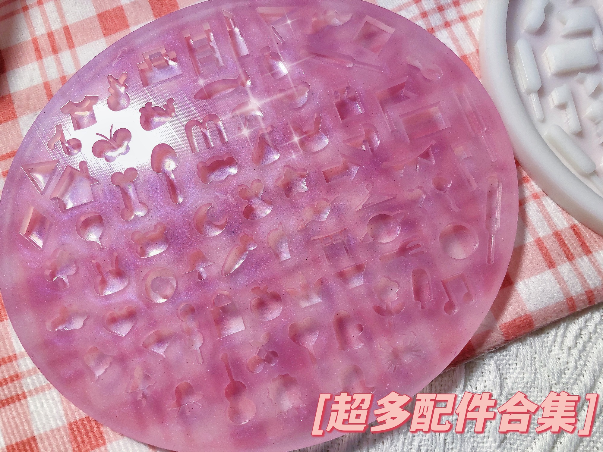 原PO授权 QUEENT滴胶手作 流沙填充装饰物配件大合集模具  0163