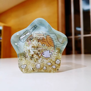 原PO授权 QUEENT滴胶手作 流沙模具 加厚版小星星 0202