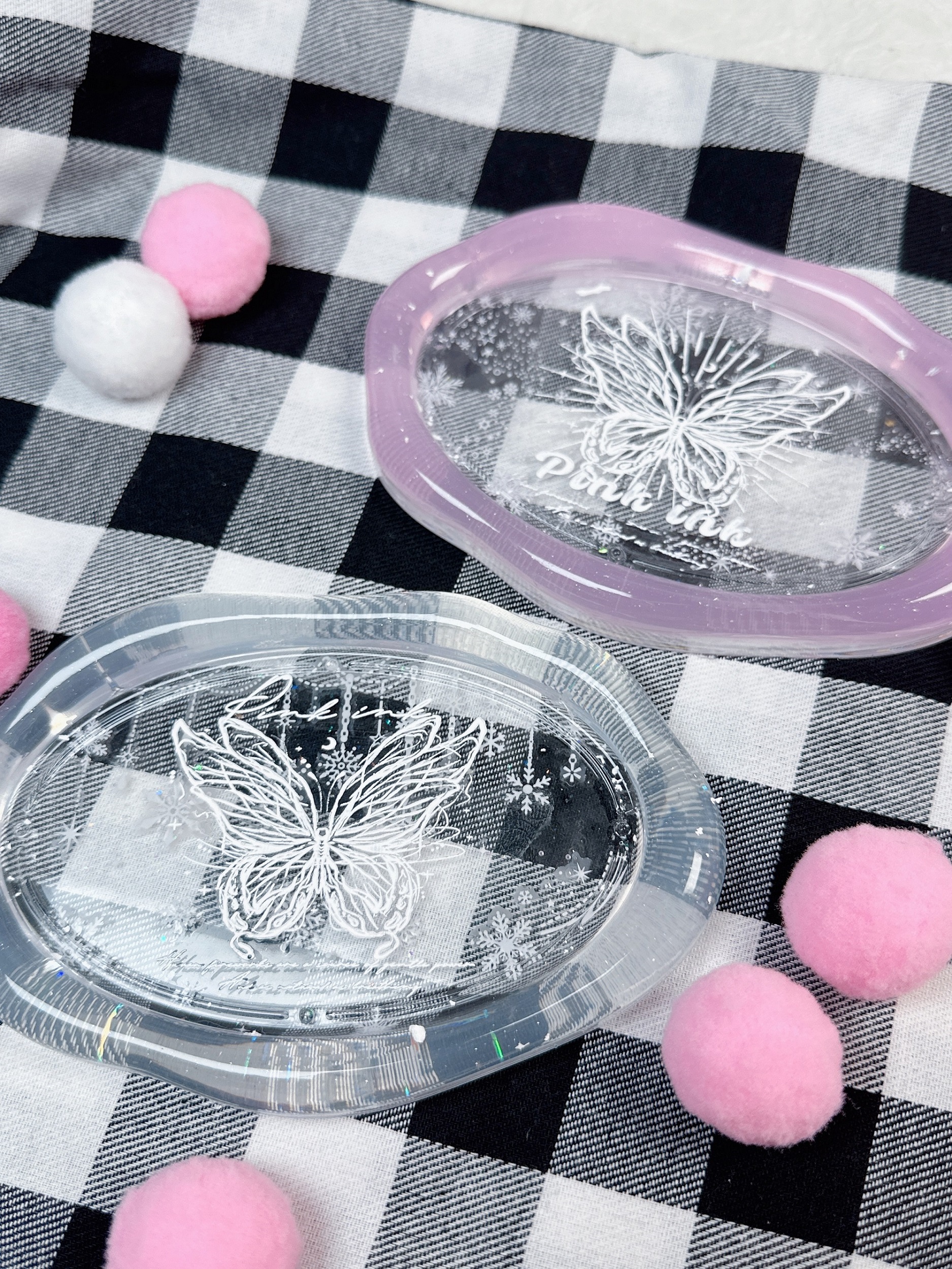 QUEENT&泡芙球蝴蝶收纳盘