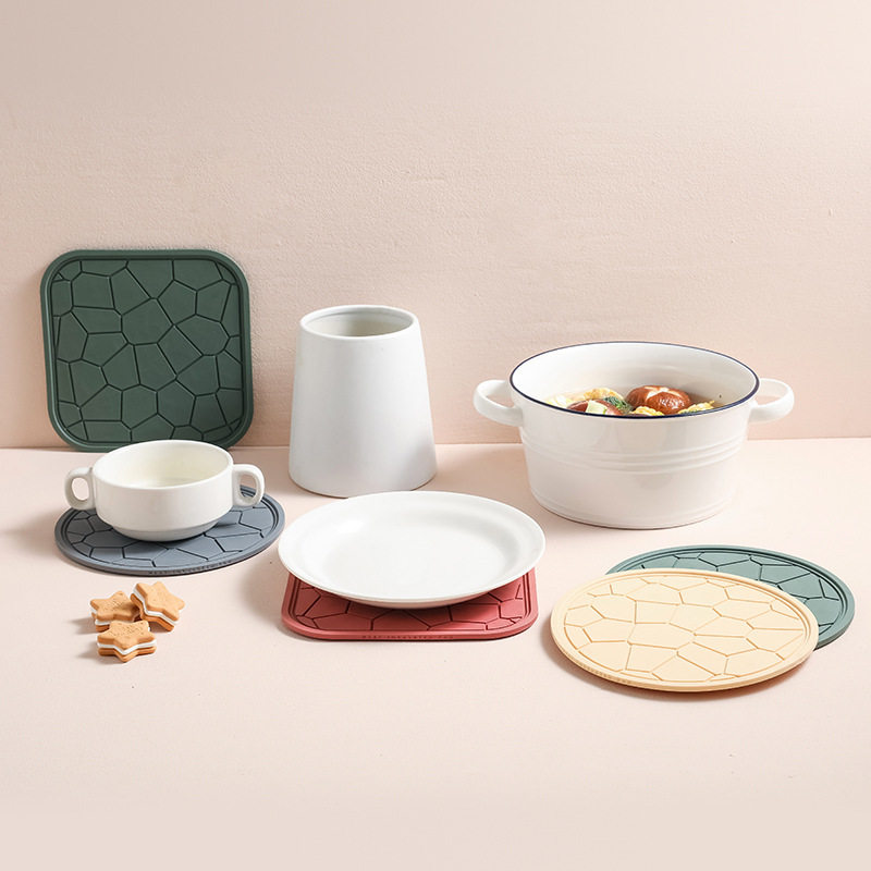 跨境新款防烫硅胶北欧风家用茶几防滑隔热杯厨房加厚餐盘碗,餐饮具,餐垫,淘宝优惠券,粉丝福利购,淘宝优惠卷