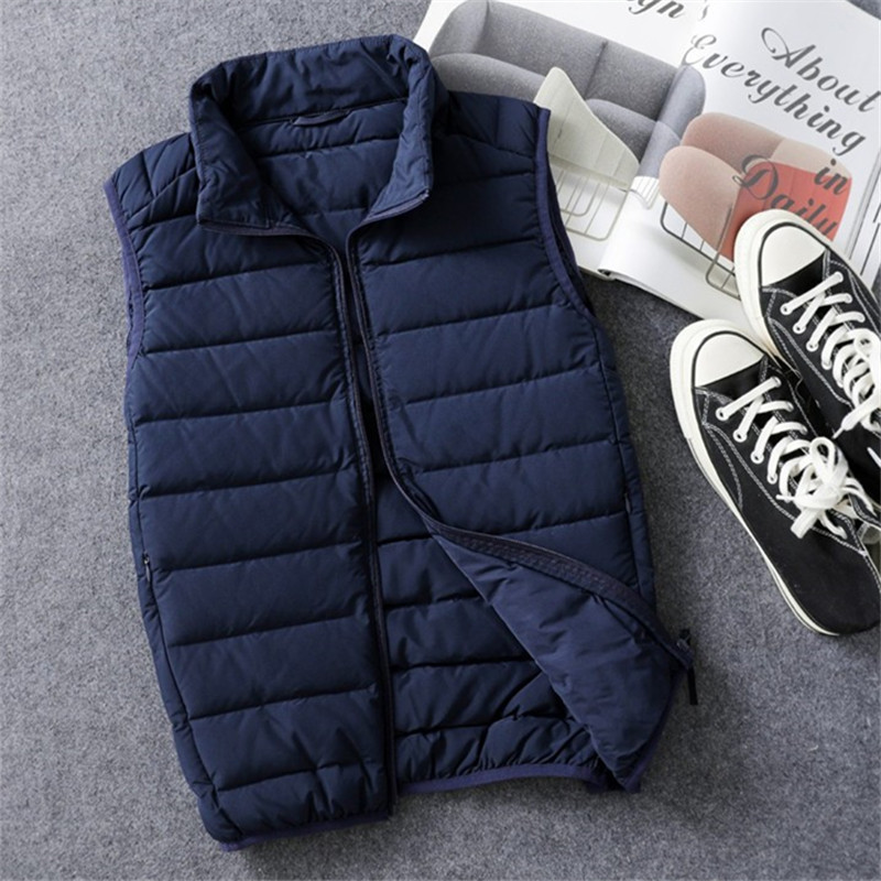 无缝羽绒马甲男士轻薄背心坎肩