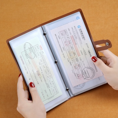 定期存单收纳本票据夹